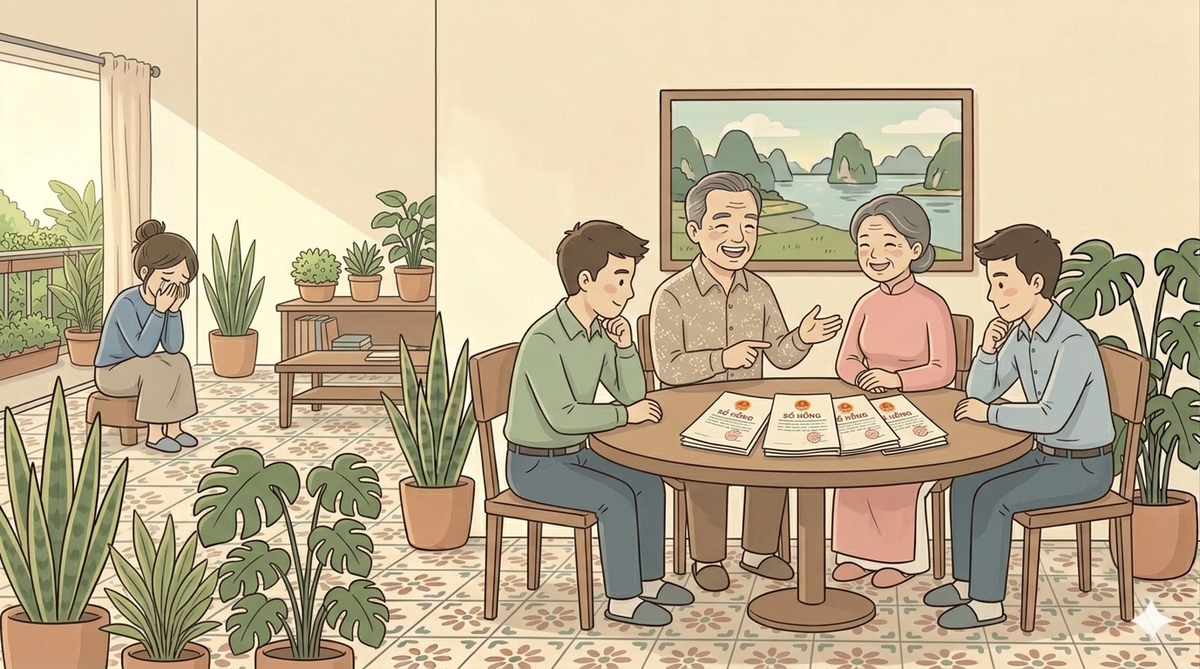 Bố mẹ chồng luôn xin tiền con gái nhưng chỉ chia đất cho con trai